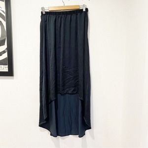 American Eagle Navy Dark Blue Hi Low Skirt sz XS